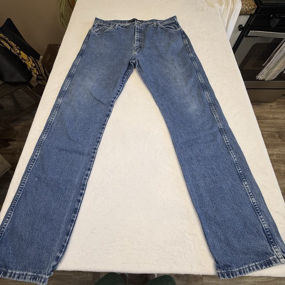 Wrangler George Strait Cowboy‎ Cut 13MGSHD Jeans Men's 38x36 Blue 34 Inseam